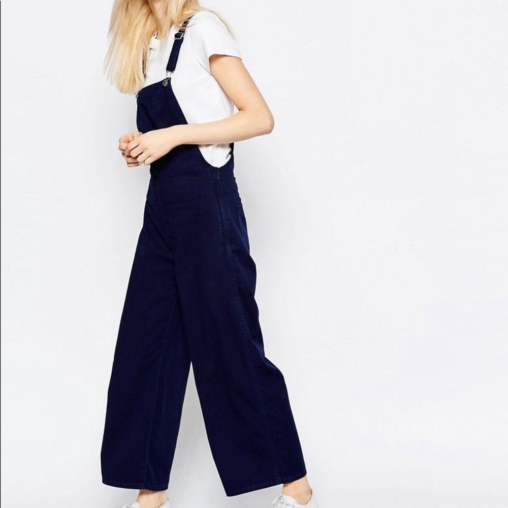 MONKI denim wide leg dungarees sz 38 (US 6)